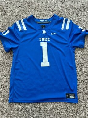 Nike Duke Blue Devils Jersey #1 Kids XL Blue Dri-Fit Football